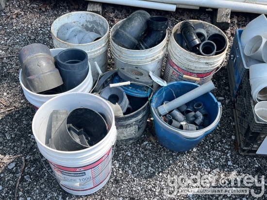 Misc Pipe Pieces in Buckets (7 of)