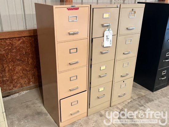 Filing Cabinets, 4 Drawer (3 of)