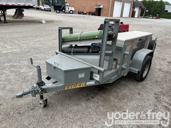 2017 Tiger Utility Welding Trailer, Lincoln Ranger 8 Welder, Welding Accessories, Toolbox, Tanks