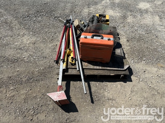 Geoshack Tripod, Spectra Physics 929 Blower, AGL Gradelight 2000 Pipe Laser