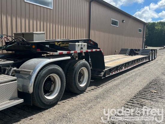 2018 Kaufman Carry-All 55 Ton Detachable Lowboy Trailer, 4th Flip Axle