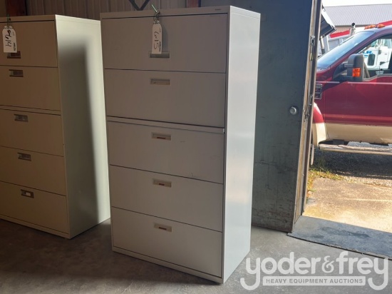 Filing Cabinet, Wide, 5 Drawer