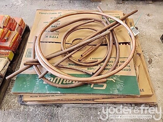 320' Unused 1" Copper Tubing, Misc Copper Pieces (Pallet of)