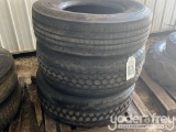 Tires 385/65R22.5 (2 of), 315/80R22.5 (1 of)