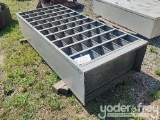 Compartmentalized Metal Shelving Unit