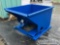 Unused 1.5 cu yd Self Dumping Hopper With Fork Pockets - Blue