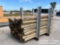Wooden Posts, Assorted, c/w Metal Frames
