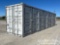Unused 40' HC Container, 4 Side Doors, End Door, Lock Box, Side Forklift Pockets