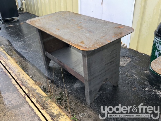 Unused 29" x 58" Unfinished Welding Table