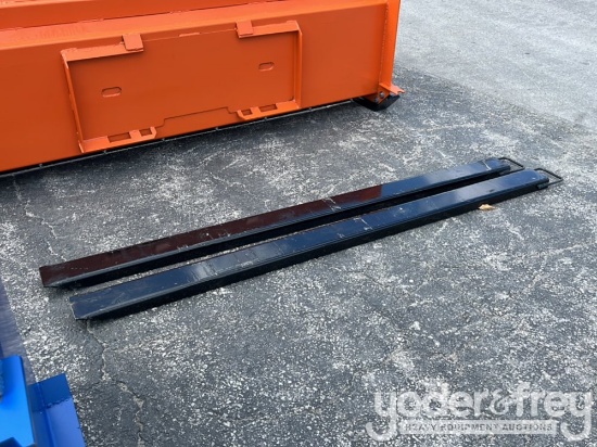 Unused 84" Light Duty Fork Extensions