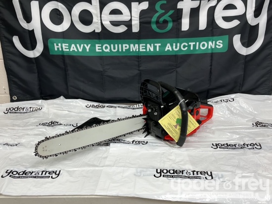 Newly Manufactured 5800 Promag Chainsaw, 72cc. 20" Bar and Full Chisel Chain. Per Consigner: Custom 