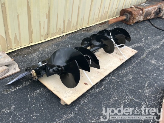 Unused Miva 8" Auger c/w 12"/16" Auger Rod, 1" Pin Dia to suit 1-3 Ton Excavator