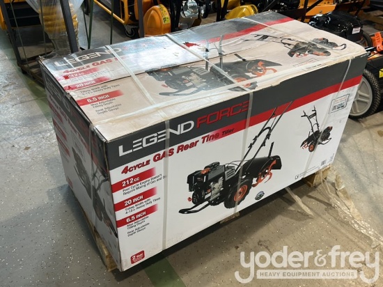 Unused Legend Rear Tine Garden Tiller
