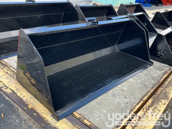 Unused 84" Skid Steer Snow/Litter Bucket to suit Skidsteer