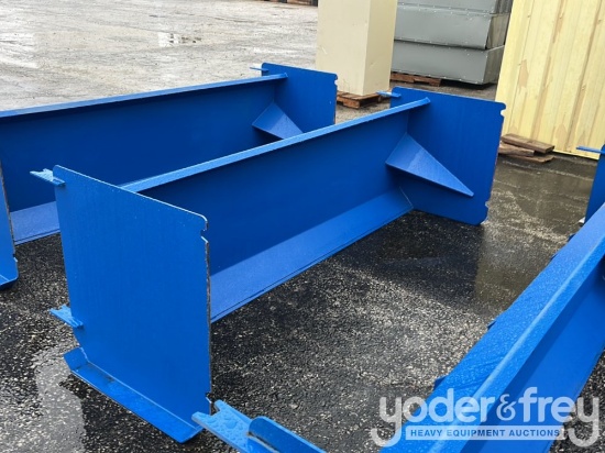 Unused 96" Light Commercial Snow Pusher to suit Skidsteer