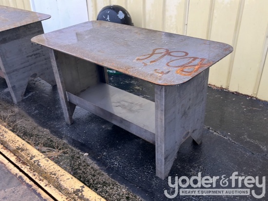 Unused 29" x 58" Unfinished Welding Table
