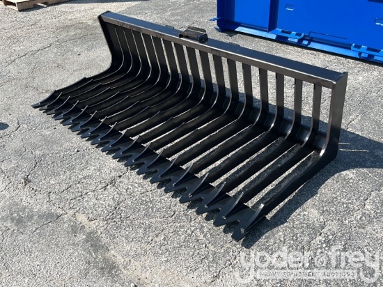 Unused 76" Skeleton Bucket Open Sided to suit Skidsteer