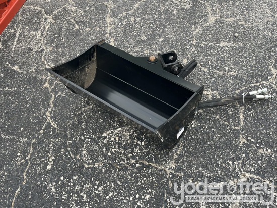 Unused Miva 24" Tilting Bucket to suit 1-3 Ton Excavator, 1" Pin Diameter