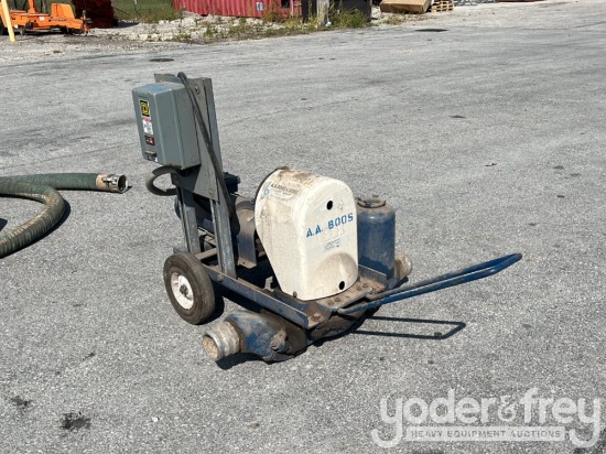 3" Trash Pump, c/w Rigid Screened Hose, Flexible Discharge Hose