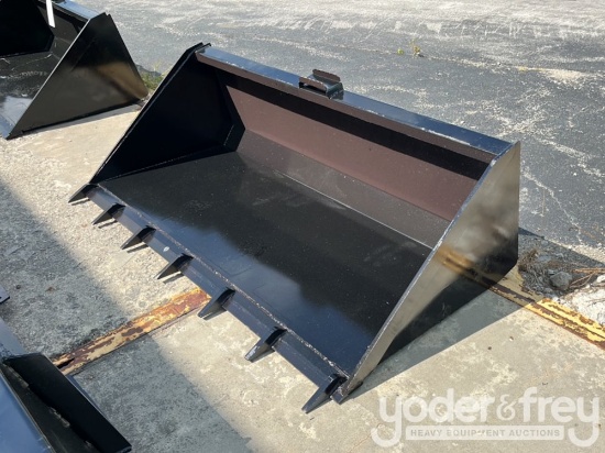 Unused 66" Bucket c/w Teeth to suit Skidsteer