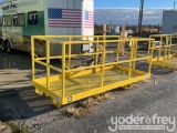 Unused New 4' x 10' Manlift Basket Platform, Heavy Duty, Built to OSHA and A.N.S.I B56.1 & B56.6 Req
