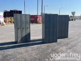 72 x 36 Metal Locker Trio Sets (3 of)