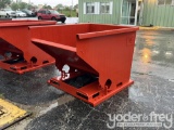 Unused 2 cu.yd Self Dumping Hopper With Fork Pockets - Orange