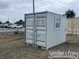 Unused 10' Container, 1 Side Mandoor, Window, End Door, Lock Box, End  Forklift Pockets