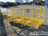 Unused New 4' x 10' Manlift Basket Platform, Heavy Duty, Built to OSHA and A.N.S.I B56.1 & B56.6 Req
