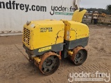 2018 Wacker Neuson RTKX-SC3 Double Drum Padfoot Vibrating Trench Roller, Remote Control, 24