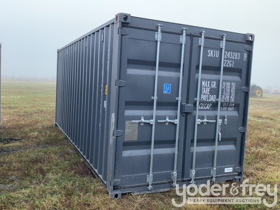 20' Container, Forklift Pockets UnUsed