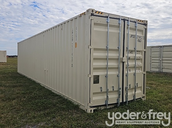 2025 40' HC Container, 4 Side Doors