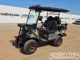 Unused Electric 4 Seater Golf Cart, Front Mounted Winch, Reverse Camera