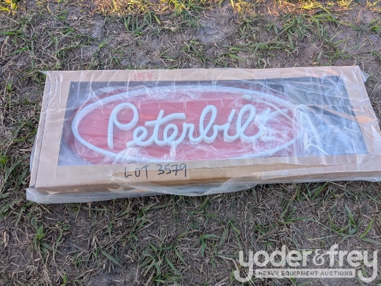 Unused Peterbilt Neon Sign