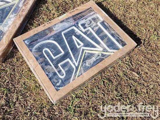 Unused Caterpillar Neon Sign
