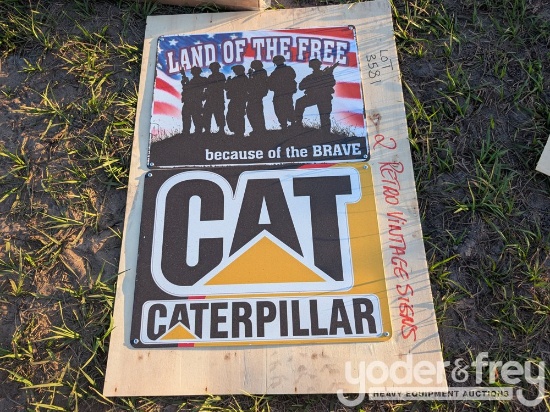 Unused Retro Vintage Signs (2 of)