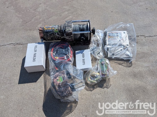 2000# Atv Wood Power Winch - Atv Winch - Camo