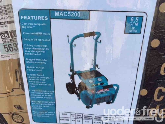Mac5200 Makita 3 Hp 6 Gal Professional Contractor Grade Air Compressor