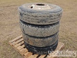 11R22.5 Tires on Hub Pilot Wheels (4 of)