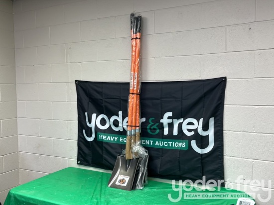 Unused Rhino Rugged HD Contractor Square Point Fiberglass Shovel (4 of)