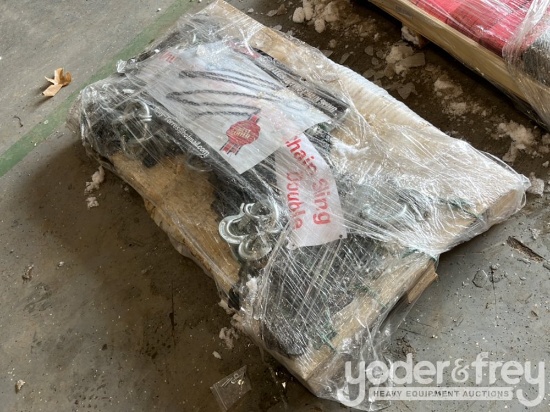 Unused 5/16" 7' G80 Double Legs Lifting Chain Sling, Material, Alloy Steel