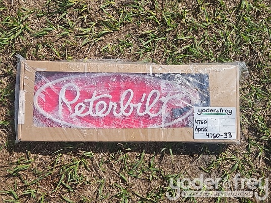 Unused Peterbilt Neon Sign