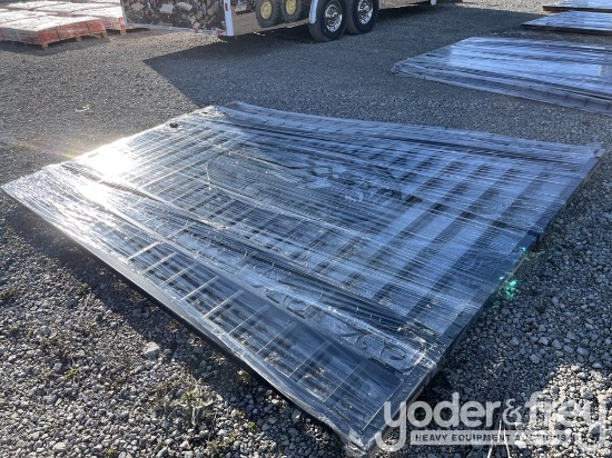Unused 2025 20' Bi-Parting Iron Gate c/w Deer Artwork