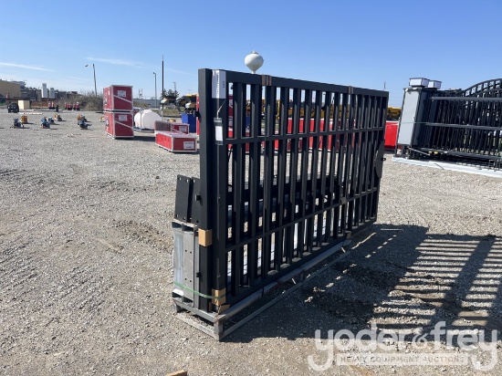 Unused 2025 Machpro 20' Bi Parting Gate, c/w Posts, Frame
