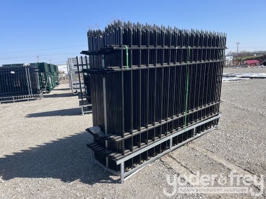 Unused 2025 Machpro 10’...... x 7’...... Wrought Iron Fence Panels (22 of)