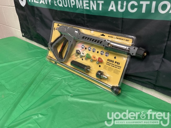Unused Armor Pressure Washer Wand and Gun Kit, 9 pc, Universal, 4,000 psi