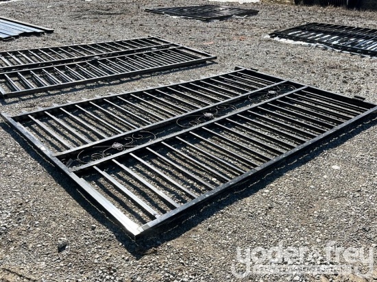 Unused 2025 20' Bi-Parting Wrought Iron Gate