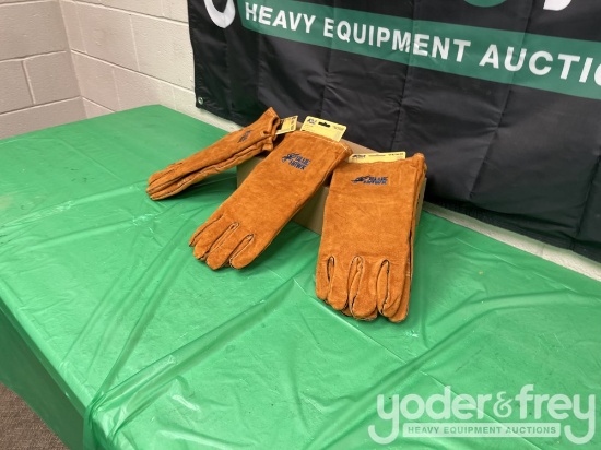 Unused Blue Hawk Welding Gloves, Leather (3 pr)
