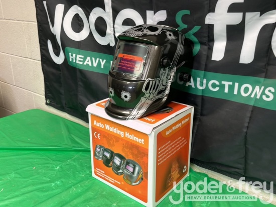 Unused 2025 Auto Darkening Welding Helmet