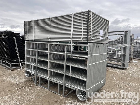 Unused 2025 10' UnCoated Corral Panels (54+2 of)